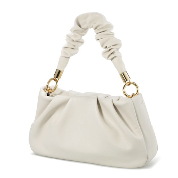 Cloud Pouch Bag Shoulder Handbag Soft Vegan Leather Vintage Hobo Chain :o) - Picture 2 of 7